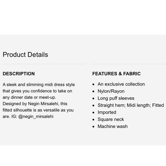 XS Express X Negin Mirsalehi Black Knit Midi Dress - Picture 6 of 6